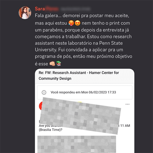 Depoimento de aluno 11