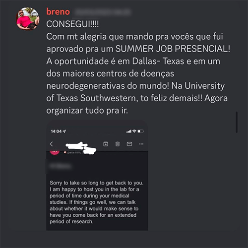Depoimento de aluno 13