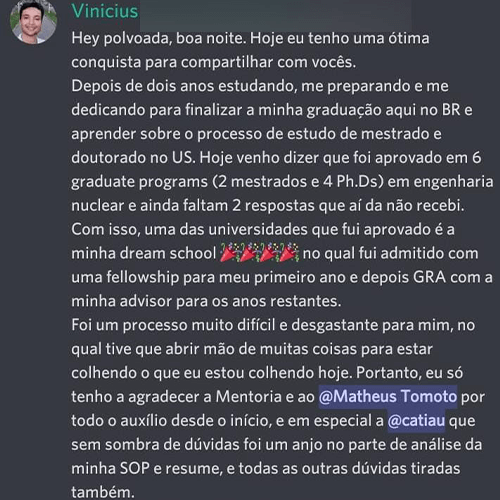 Depoimento de aluno 2