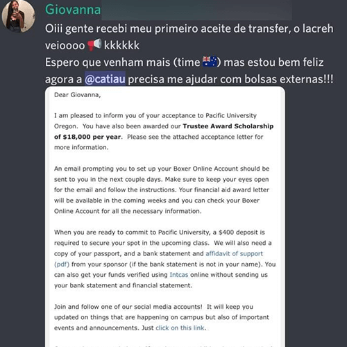 Depoimento de aluno 4