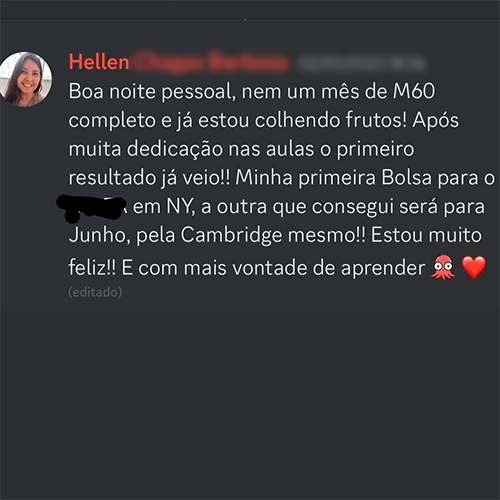 Depoimento de aluno 9